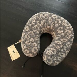 Gray and White Travel Neck Pillow